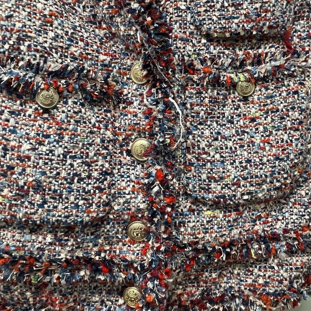 Zara Women's Tweed Jacket - Multicolor Size S - Picture 9 of 13
